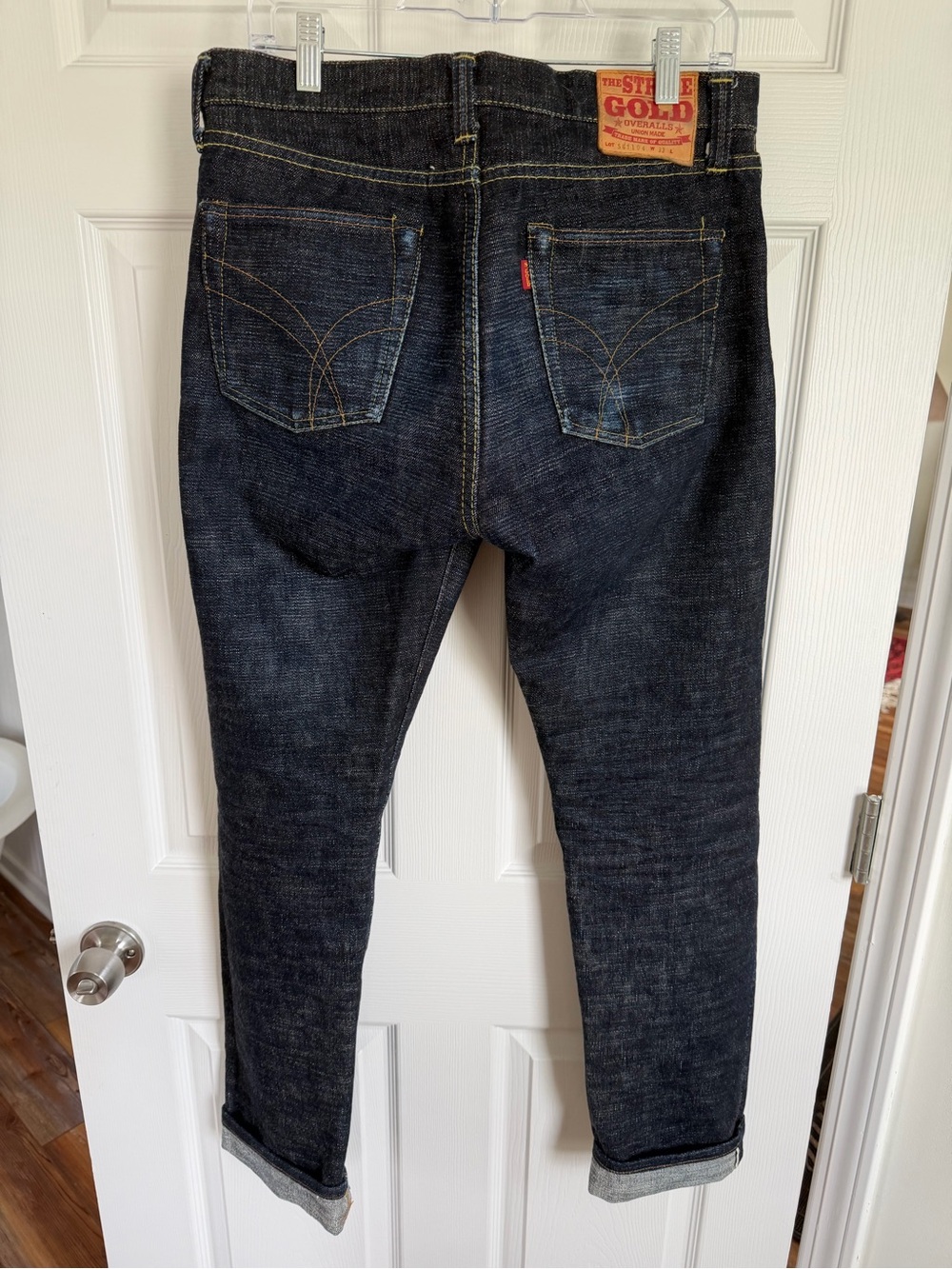 The Strike Gold SG7104 Super Slubby Series 17oz Slubby Selvedge Jeans - Picture 2 of 11